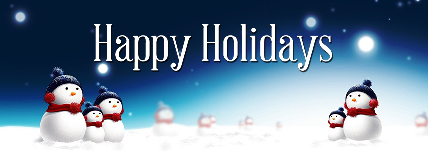 <h5>Free Facebook Christmas Covers - Snowmen - Happy Holidays</h5>