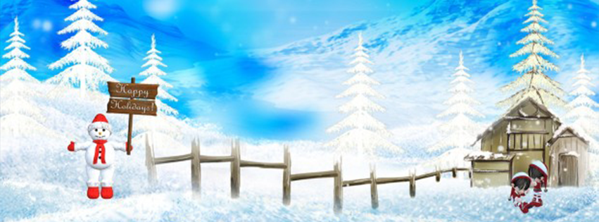 <h5>Christmas Facebook Free Cover - North Pole</h5>
