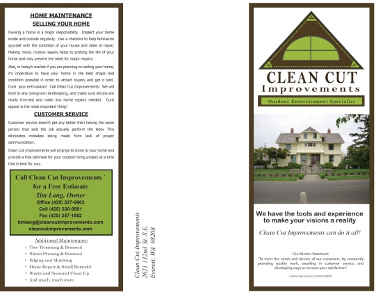 <h5>Landscape services - Front Brochure</h5>